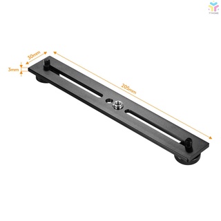 [Stock]Dual Camera Mount Tripod Bracket Camera Flash Brackets Extension Bar with 1/4 Inch Screw for Camera DSLR LED Light Stand Microphone