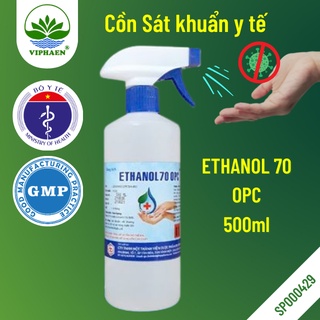 Cồn OPC, Cồn Y tế Ethanol 70, Cồn Sát Khuẩn tay 500ml