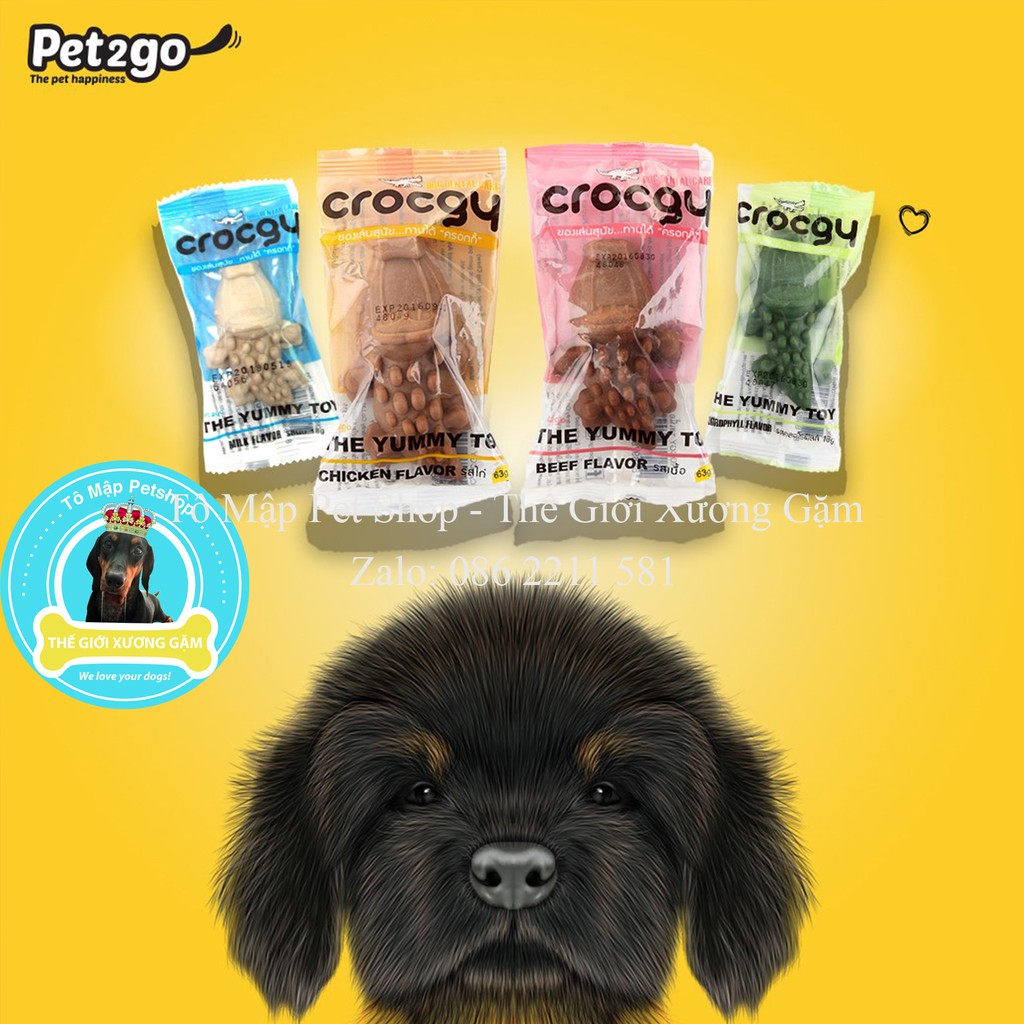 XƯƠNG CÁ SẤU CROCGY SẠCH RĂNG DENTAL CARE PET2GO