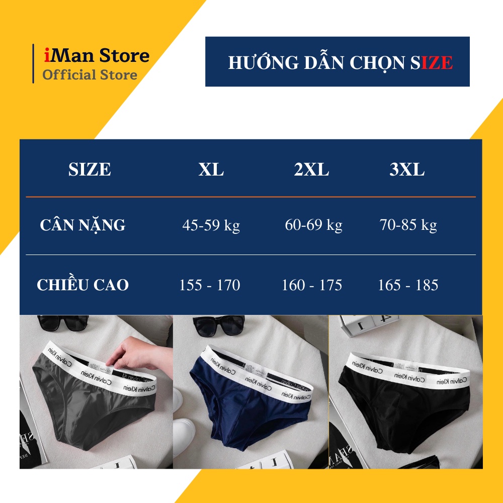 Quần Lót Nam Tam Giác Cotton Cao Cấp, Quần Sịp Nam Chéo Vải Mềm Mịn Co Dãn Thoáng Mát – Combo Hộp 5 Chiếc