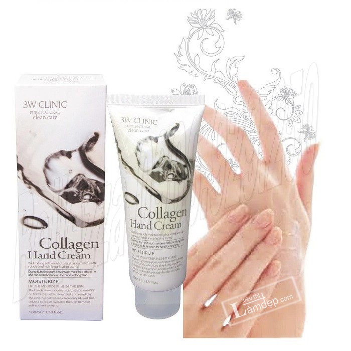Kem Dưỡng Da Tay Collagen 3W Clinic Collagen Hand Cream 100ml | BigBuy360 - bigbuy360.vn