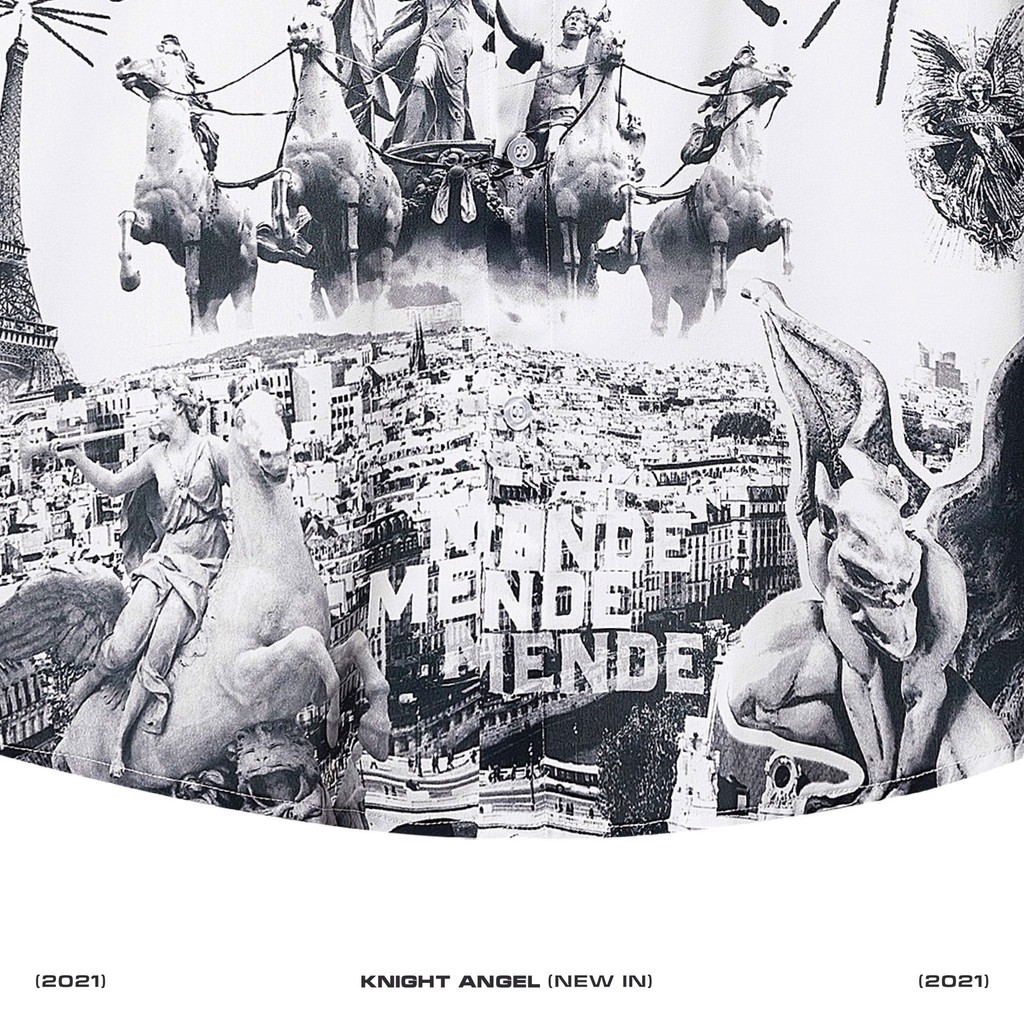 MENDE - Knight Angel - áo sơ mi tay ngắn MENDE chính hãng | BigBuy360 - bigbuy360.vn