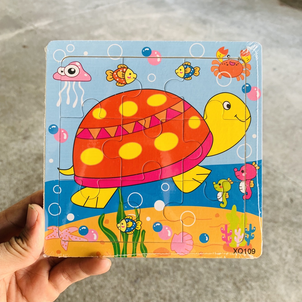 Đồ Chơi Xếp Hình Lắp Ráp Tranh Ghép Gỗ 9 Mảnh Ngộ Nghĩnh Phát Triển Các Giác Quan Và Tư Duy Logic Cho Bé
