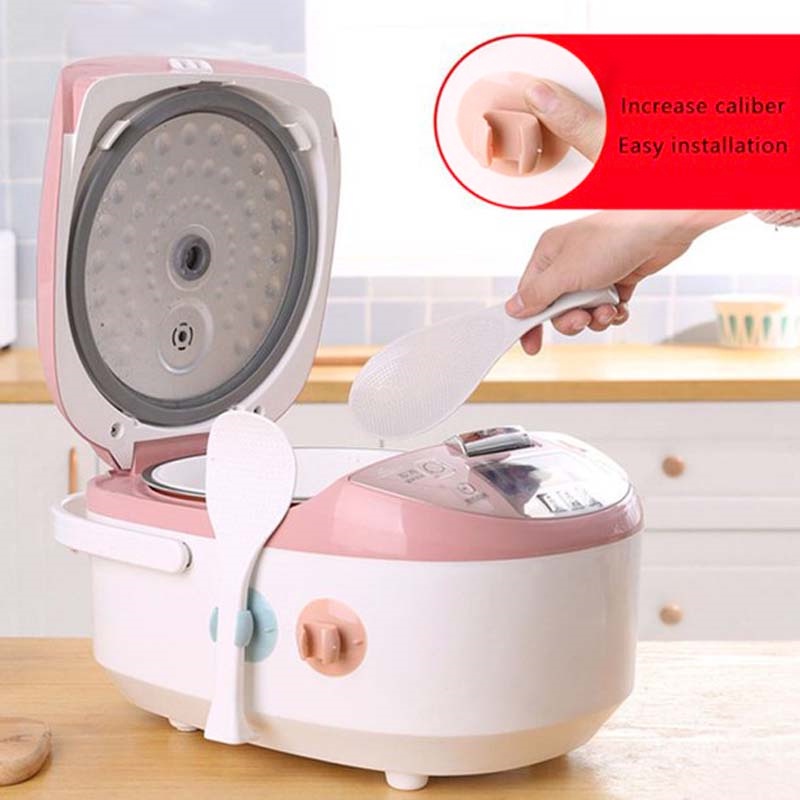 1 giá đỡ muỗng xới cơm có giác hút màu sắc ngẫu nhiên