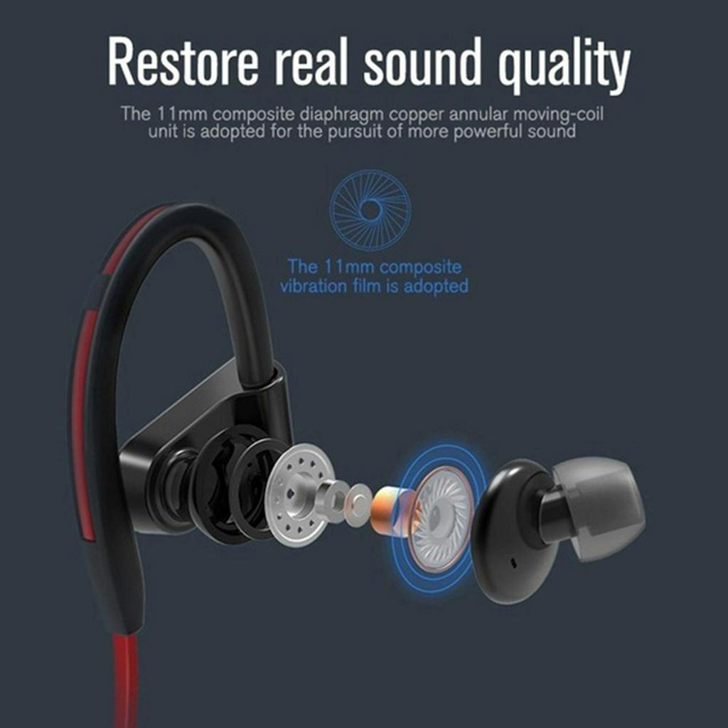 Tai Nghe Bluetooth Không Dây Chống Mồ Hôi Dùng Khi Chạy Bộ