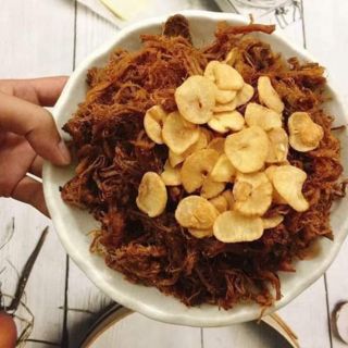 500gr khô heo cháy tỏi loại 1