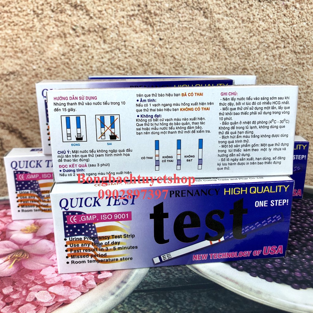 Que thử thai Quick Test phát hiện thai sớm sau 7-10 ngày - Đơn giản ch