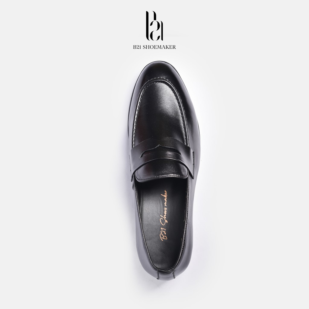 Giày Lười LOAFER Nam Công Sở Đế Cao Su Da Bò Tăng Chiều Cao Lót Giày Tăng 0,5cm Phong Cách Lịch Lãm - B21 Shoemaker