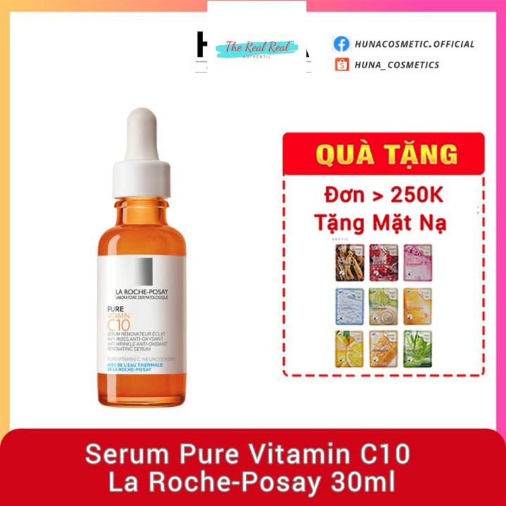 [Mã giảm giá mỹ phẩm chính hãng] ( AUTH- PHÁP) Serum Pure Vitamin C10 La Roche-Posay 30ml