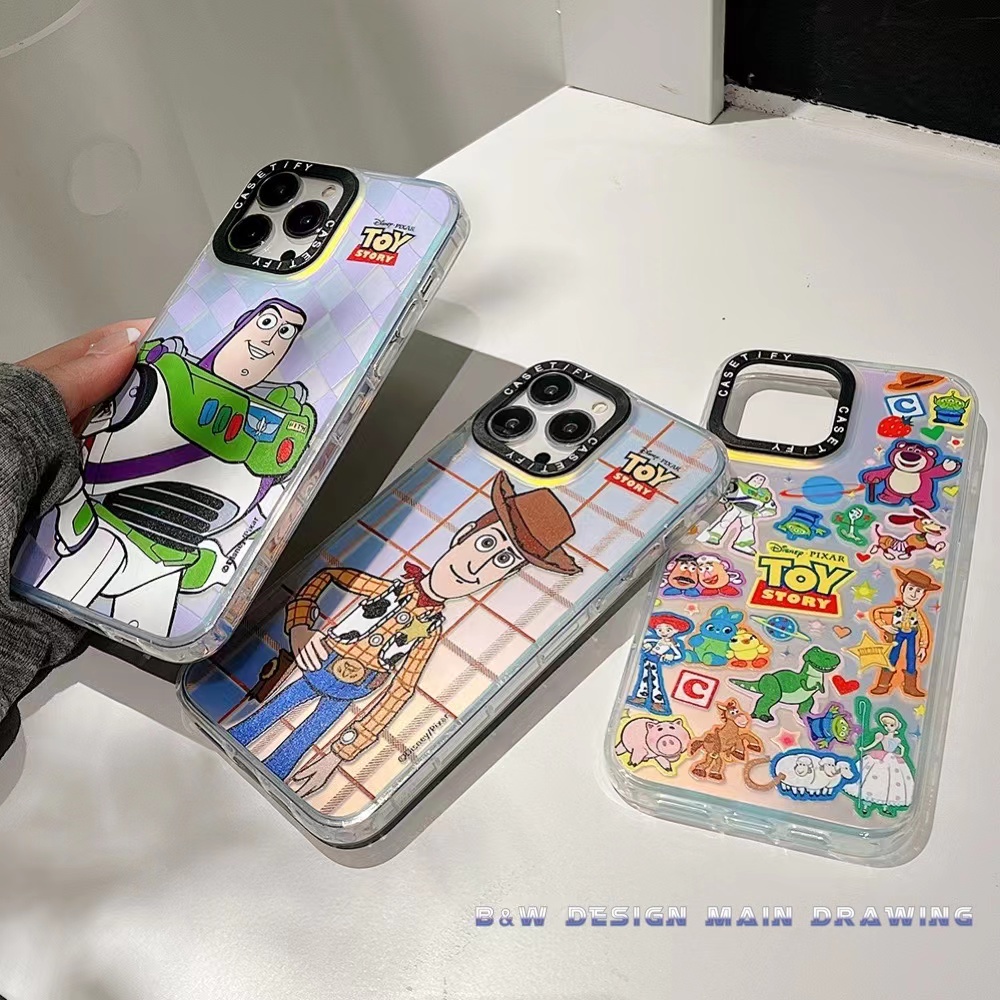 Ốp Điện Thoại Acrylic Dày Chống Sốc Hình Hoạt Hình Dễ Thương Cho iPhone 14 13 12 11 Pro MAX IX XS MAX XR