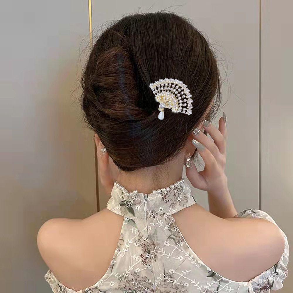Trâm Cài Tóc Kim Loại Hình Chữ U Phong Cách Cổ Điển Cho Nữ