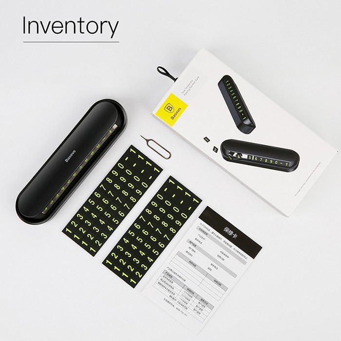 Bảng số điện thoại Baseus Tock Temporary dùng trên xe hơi (Nam châm, nhựa cao cấp ABS) - Phâ Phối chính hãng | BigBuy360 - bigbuy360.vn