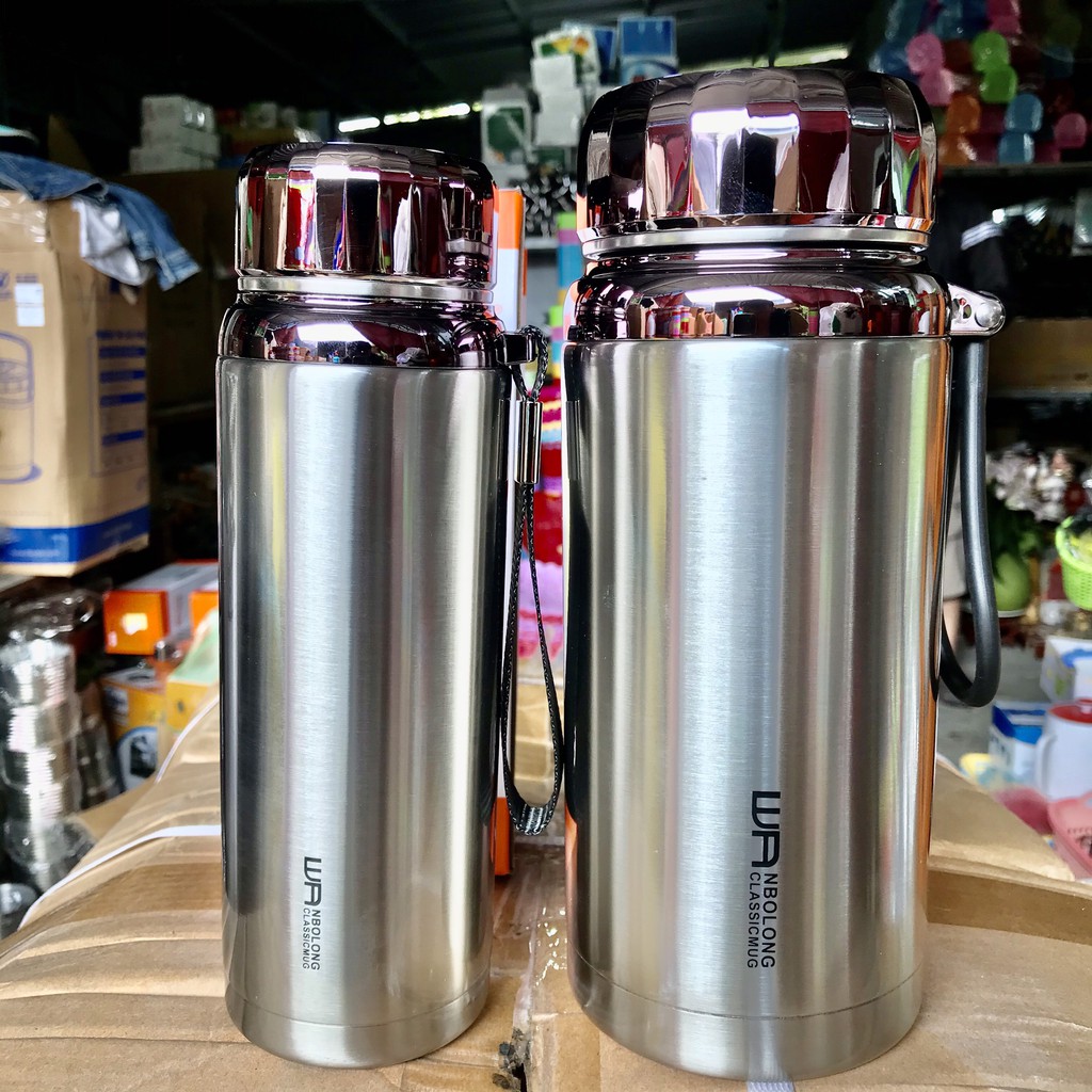 Bình giữ nhiệt inox cao cấp - Bình giữ nhiệt Baol nắp titan 1500ml, 1200ml