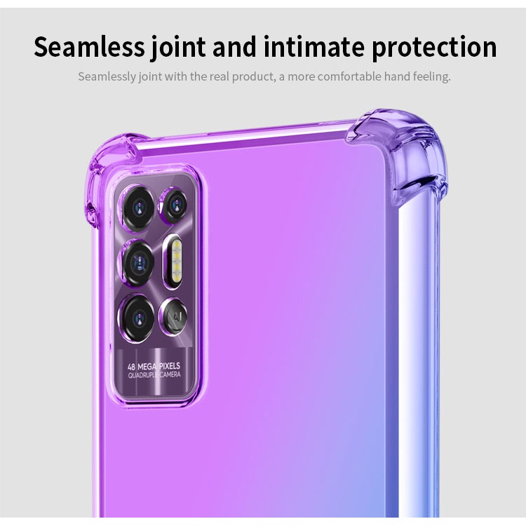 Ốp Điện Thoại Mềm Trong Suốt Chống Rơi Màu Gradient Cho Tecno pova 3 2 pova Neo