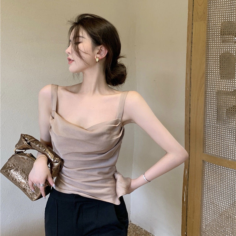 Áo Ống Hai Dây Bằng Vải Satin Thiết Kế Quyến Rũ Thời Trang Mùa Hè Cho Nữ 15 Ngày
