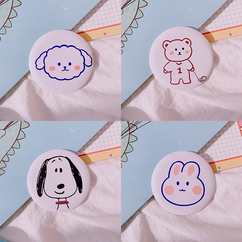 Gương Trang Điểm Mini Hình Tròn Nhỏ Gọn Dễ Thương Cho Bạn Gái