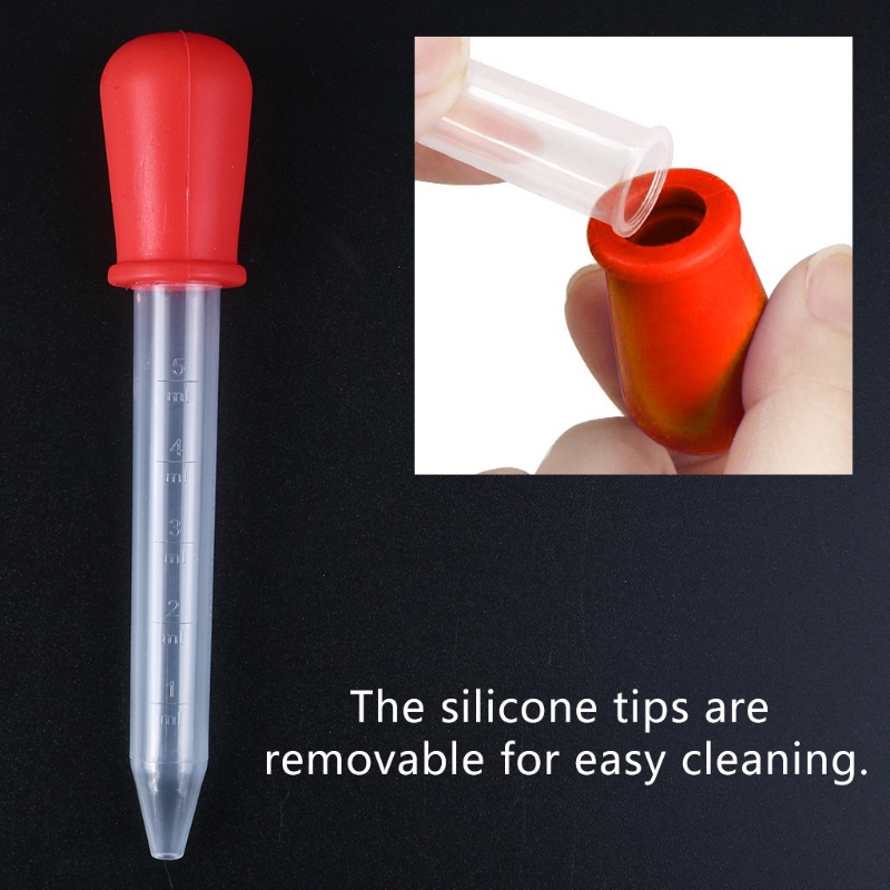 Bộ 6 Khuôn Silicone Nhỏ Giọt Dung Tích 5Ml Chuyên Dụng Cho Làm Kẹo