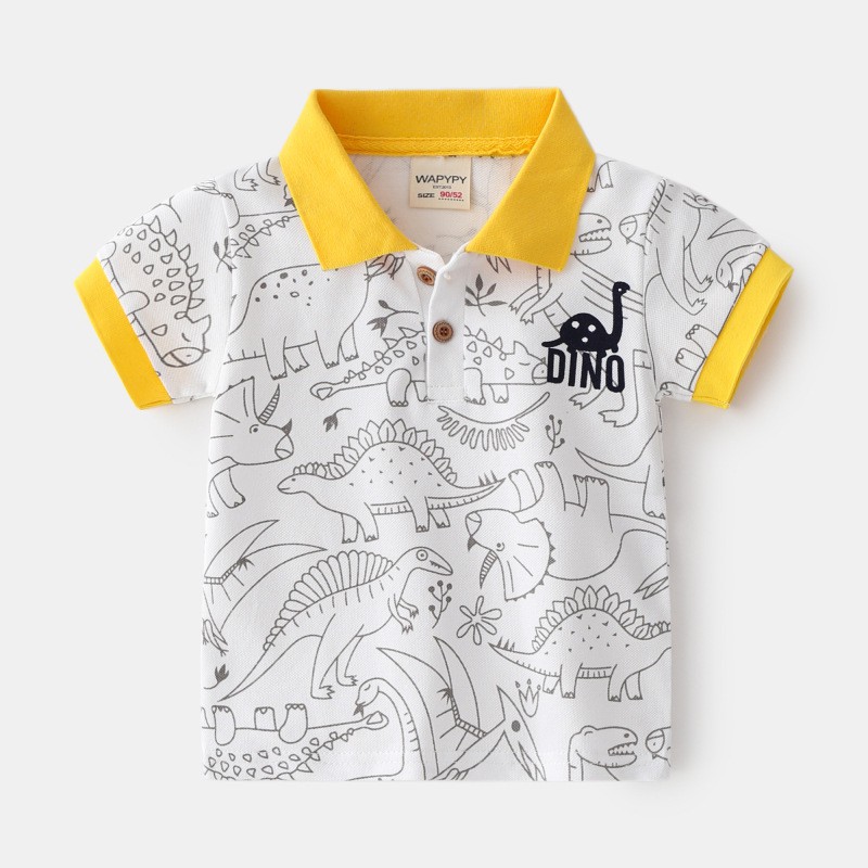 Áo cộc tay trẻ em - Áo Polo bé trai hãng WELLKIDS - WAPYPY shop kunkid