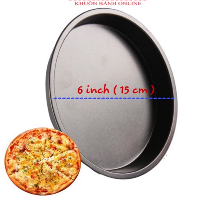 khuôn pizza chống dính 6 inch