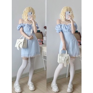 Đầm tay bồng xanh ulzzang nữ tính (ảnh thật ở cuối nha) | BigBuy360 - bigbuy360.vn