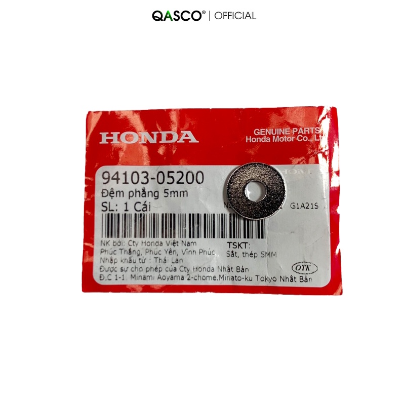 Đệm phẳng HONDA cỡ 5mm  QA(9410305200) _( 537)
