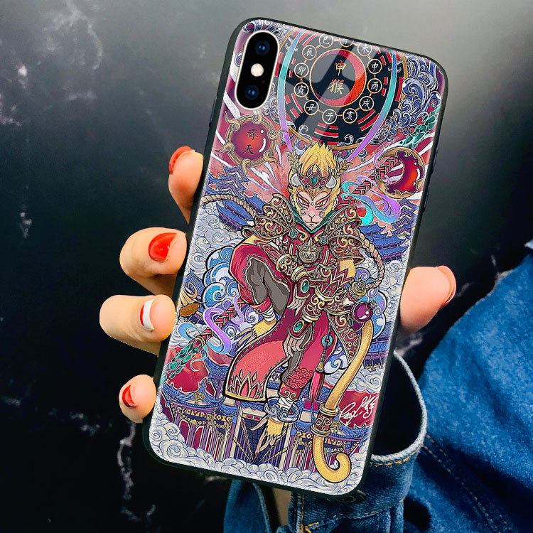 Ốp Kính Cường Lực Iphone In Hình Tôn Ngộ Không GIBNET Cho Iphone 12 Mini Pro Max 11 Pro Max Xs Max Xr X 7 8 Plus