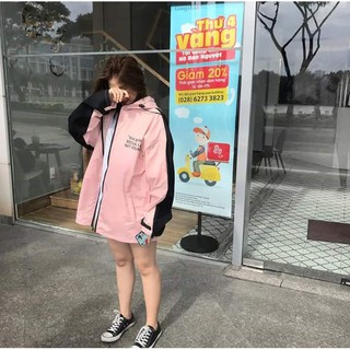 Áo khoác 404 error hồng đen vàng unisex