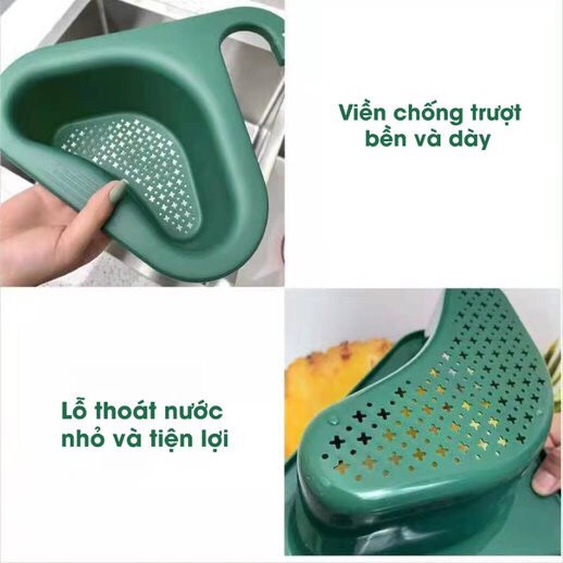 Khay Lọc Rác, rửa hoa quả Gắn Bồn Rửa Chén Đa Năng tiện lợi - giao màu ngẫu nhiên