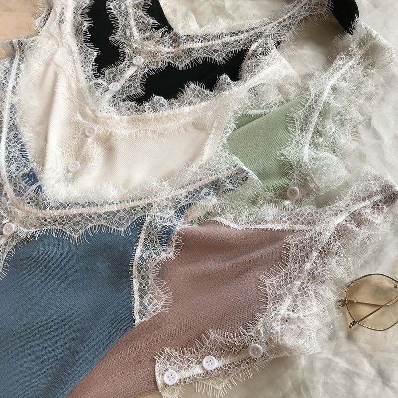 Áo Tank Top dệt kim thiết kế màu trơn thanh lịch | BigBuy360 - bigbuy360.vn