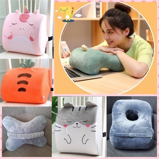Gối tựa lưng, tựa đầu, gối ngủ gục mặt thiết kế hoạt hình dễ thương cho nhân viên văn phòng