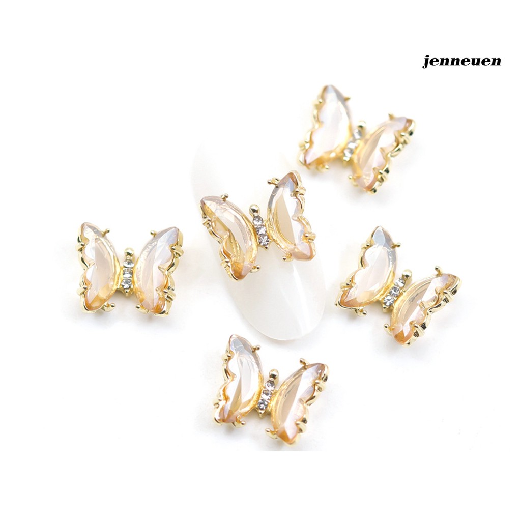 Hạt đá hình bướm 3D trang trí làm đẹp móng tay sành điệu