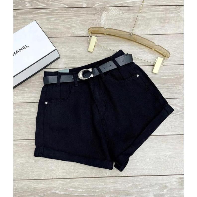 Quần bò nữ trơn Short Jeans Xắn Gấu Dáng Ngắn 3 Màu siêu xinh New *