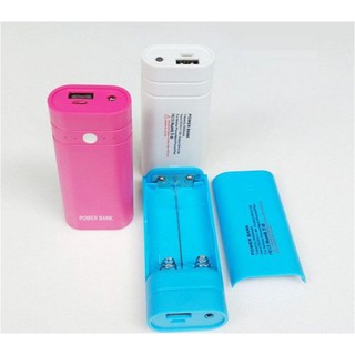 VỎ PIN 18650 2 CELL NHỰA - TỰ LÀM PIN SẠC DỰ PHÒNG