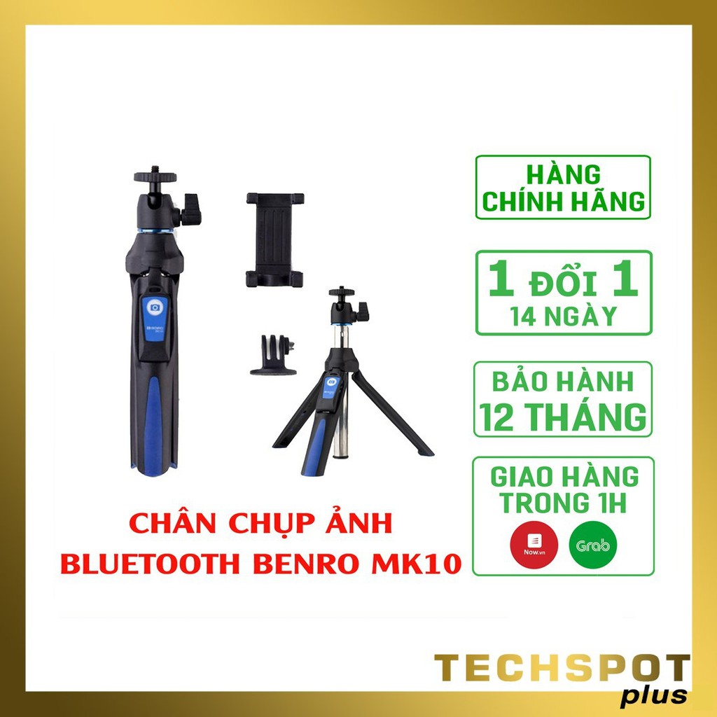 Gậy quay tik tok, selfie, livestream Mefoto MK10 - Benro MK10 - Tripod Điện thoại - Chính Hãng Hoằng Quân