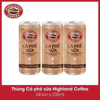 [ Hỏa Tốc ] Thùng Cà Phê Sữa Highlands Coffee 235ml