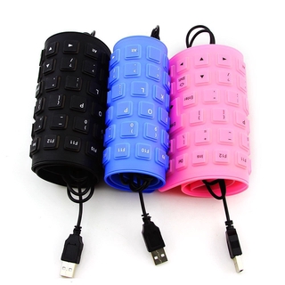Bàn phím silicon mềm chống thấm nước chống bụi có cáp USB cho PC/laptop/notebook
