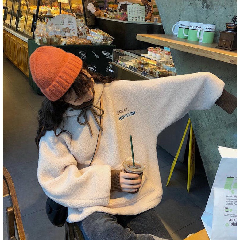 [ORDER] Áo Hoodie Lông Cừu Nỉ Bông Siêu Dày Dặn Thời Trang 2021 neih.studio | BigBuy360 - bigbuy360.vn