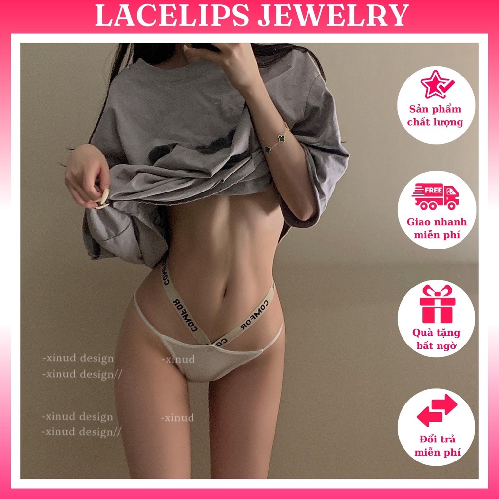 Quần Lót Nữ Sexy Lacelips Gợi Cảm Cạp Thấp dây hông COMFOR Quyến Rũ Quần Lọt Khe Cotton Kháng Khuẩn Thoáng Khí Siêu Hot | BigBuy360 - bigbuy360.vn