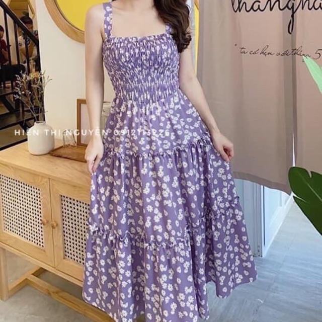 Đầm hoa nhí 2 dây (KÈM VIDEO THẬT)