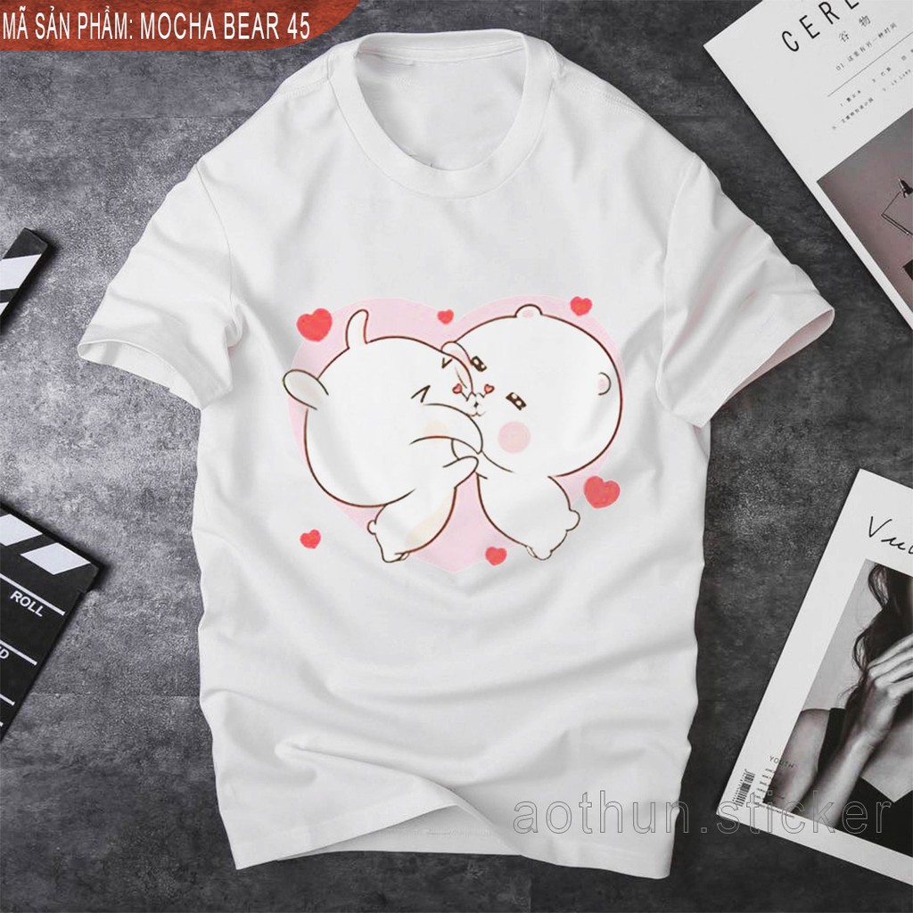 [Giảm giá 20% cho tất cả các đơn trên 100k] Áo thun form rộng nam/nữ (unisex) in hình Facebook Sticker Bear 45