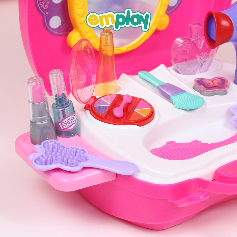 Đồ chơi bé gái trang điểm cao cấp Emplay chất liệu nhựa nguyên sinh cao cấp an toàn, kích thích mắt thẩm mỹ cao