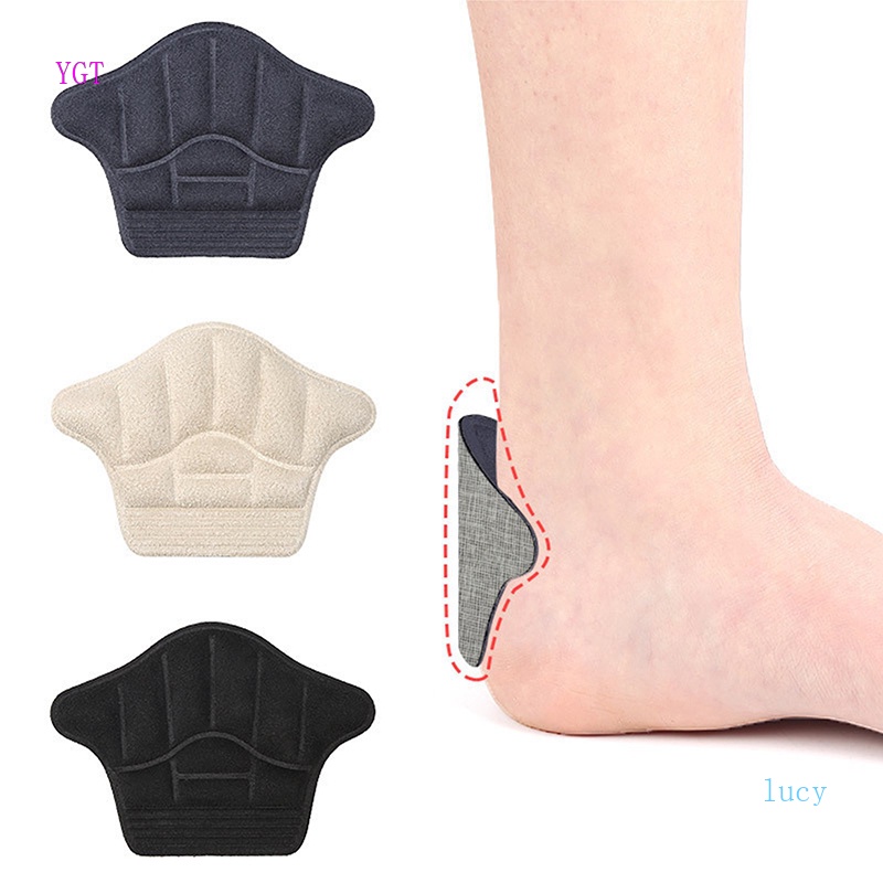 Ygt Đệm Lót Gót Chân Da Lộn Chống Trượt Có Thể Điều Chỉnh Kích Thước
