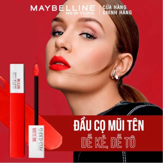 Son Kem Lì, Lên Màu Chuẩn, Lâu Trôi Maybelline New York Superstay Matte Ink City Edition 5ml Z13