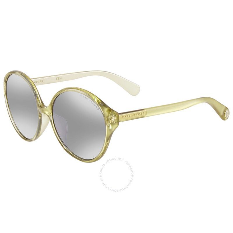 MARC JACOBS Silver Mirror Round Sunglasses - Kính mát nữ dáng tròn sale giá tốt