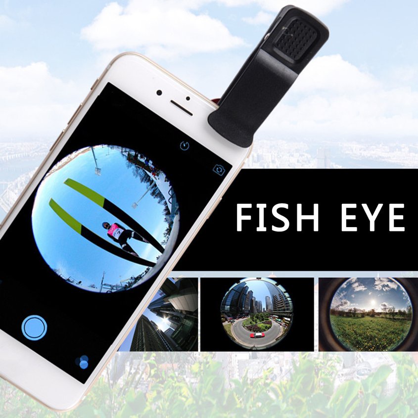 Bộ Ống Kính 3 Trong 1 Fish Eye+Wide Angle+Macro Cho Điện Thoại Máy Tính Bảng thumbnail