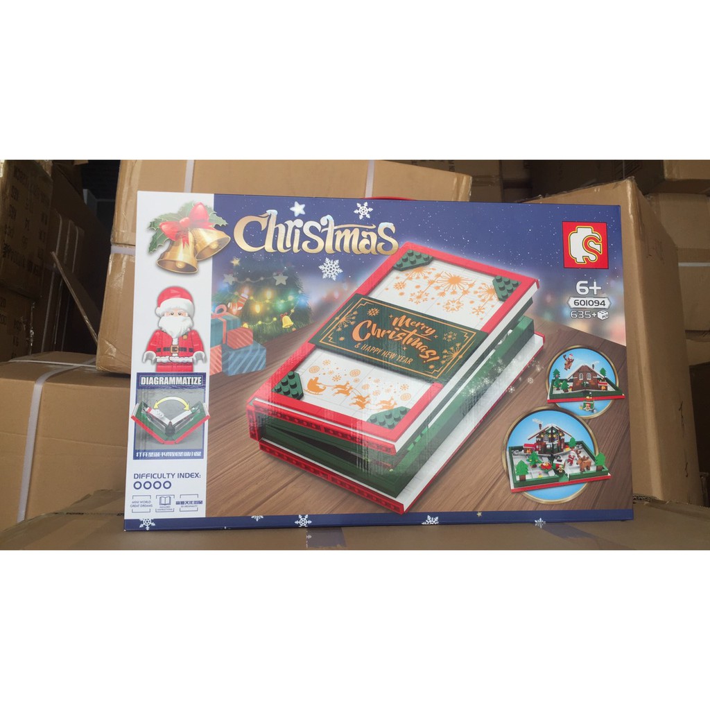 Đồ chơi Lắp ghép Mô hình  Christmas Book Đêm Giáng Sinh An Lành 601094