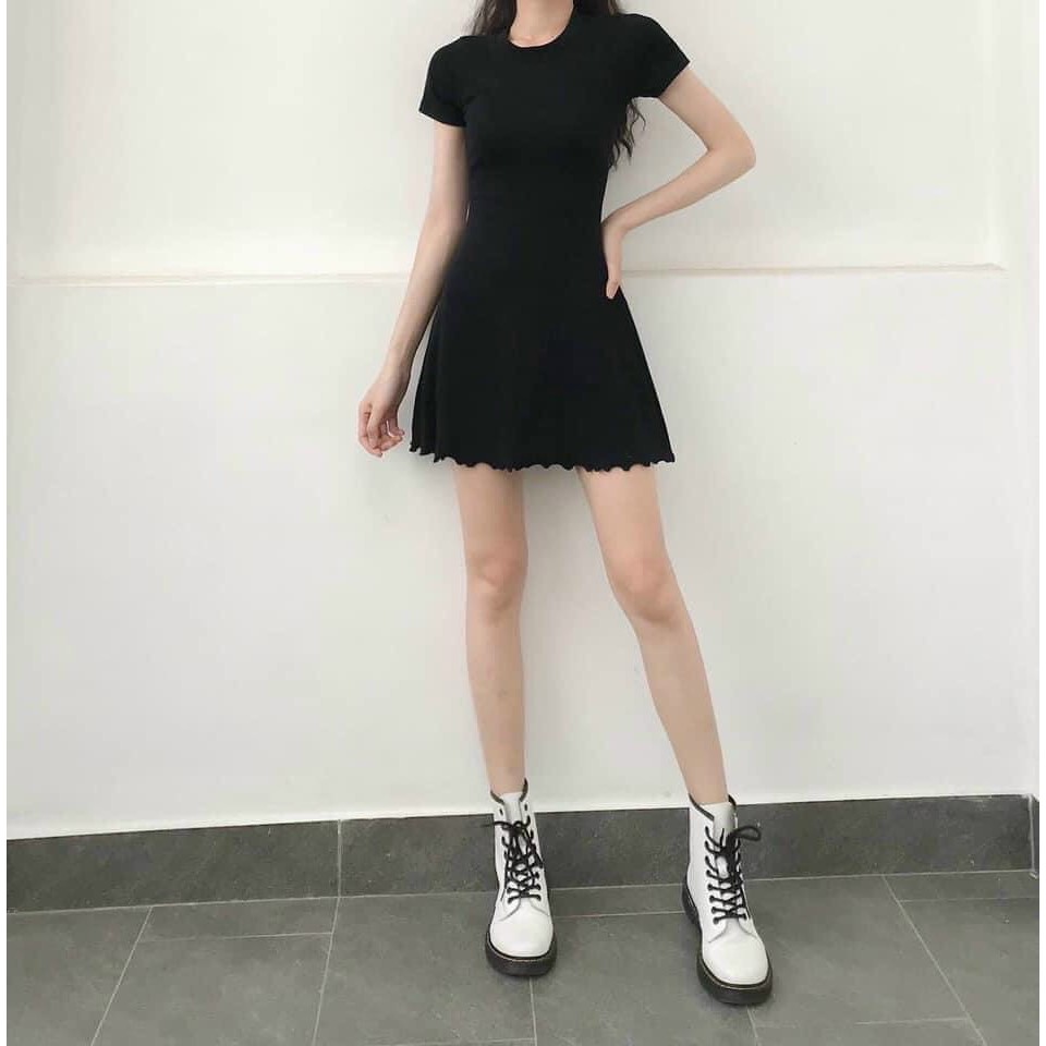 Đầm Polo Body Nữ - Váy Cổ Bẻ Phối Trắng Đen Siêu hot | BigBuy360 - bigbuy360.vn