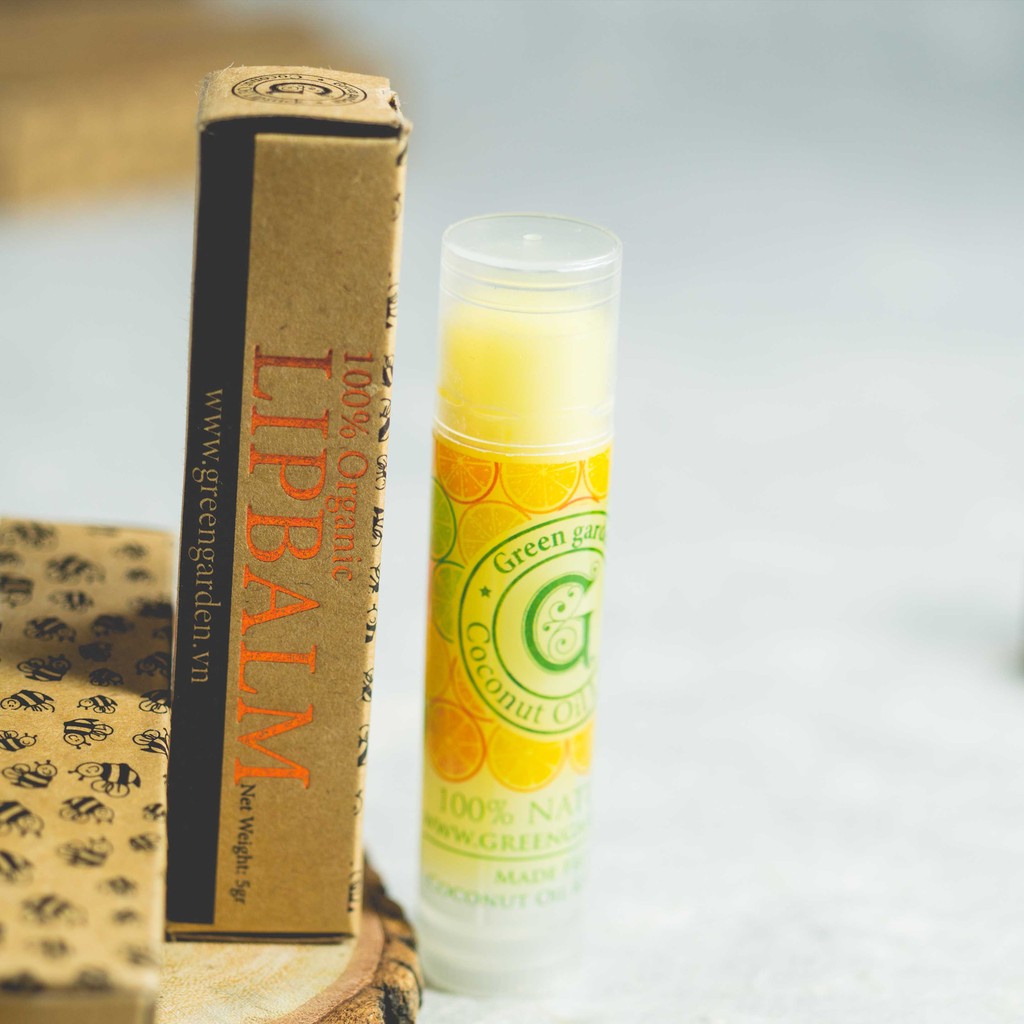 Son dưỡng tinh dầu cam Green Garden | BigBuy360 - bigbuy360.vn