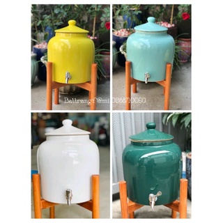 Bình nước sứ Bát Tràng,dung tích 5 lít