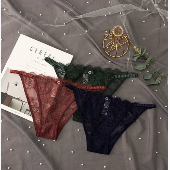 Quần Lót Nữ Ren dây mảnh xếp li 💞Q8006💞 Quần chíp Sexy hai mảnh quyến rũ hấp dẫn tôn dáng gợi cảm mã 8006